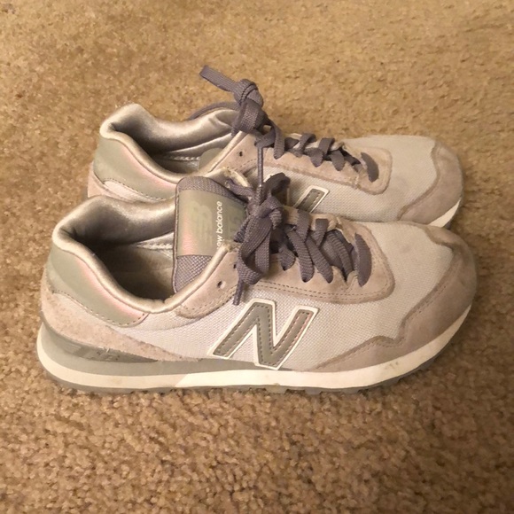 iridescent grey new balance sneakers - Picture 1 of 4
